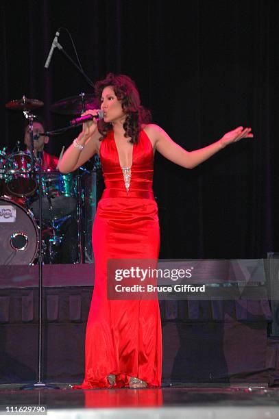 Jasmine Trias during Jasmine Trias Lands Her Show at The Flamingo Hotel in Las Vegas with The Society of Seven - February 21, 2007 at The Flamingo...