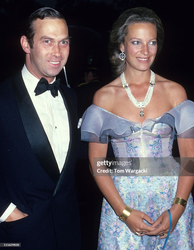 Prince Michael of Kent and Princess Michael of Kent at a Charity Dinner 1979