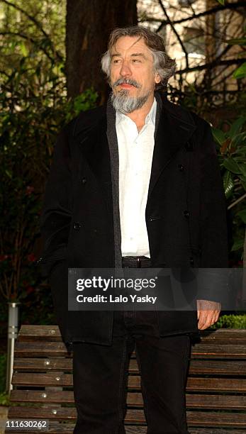 Robert de Niro during Press Conference for "The Bridge Of San Luis Rey" at Santo Mauro Hotel in Madrid, Spain.