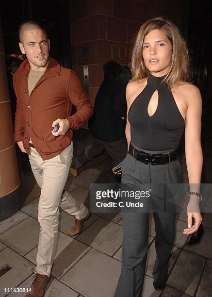 Joe Cole and Carly Zucker during Joe Cole and Carly Zucker Sighting at Cipriani's - October 23, 2006 at Cipriani Reaturant in London, Great Britain.