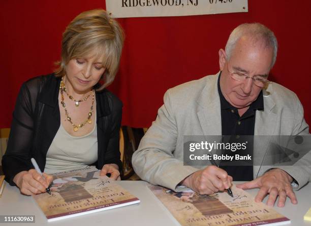 Actress Jill Eikenberry with husband Actor/Author Michael Tucker signing copies of "Living in a Foreign Language" at Bookends Bookstore in Ridgewood...