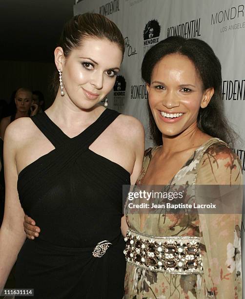 Carly Steel and Amanda Luttrell Garrigus during Los Angeles Confidential Magazine in Association with Morgans Hotel Group Celebrates the 2007 Oscars...