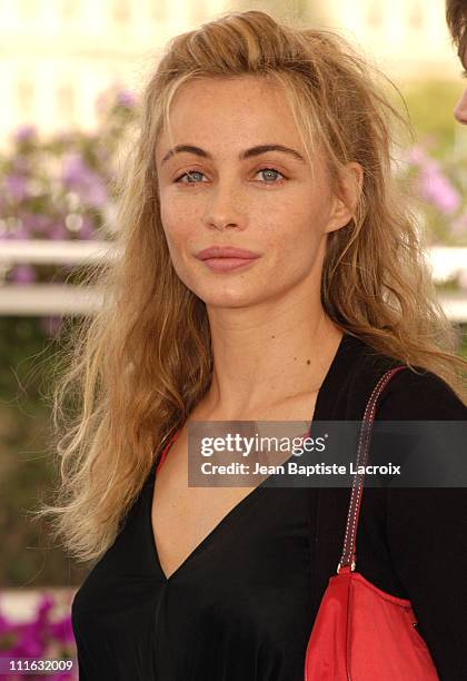 Emmanuelle Beart during 2003 Cannes Film Festival - "Les Egares" Photo Call at Palais Des Festivals in Cannes, France.