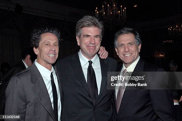 Brian Grazer, Tom Freston and Leslie Moonves **EXCLUSIVE**