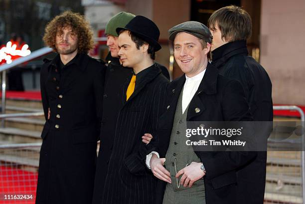 Kaiser Chiefs during The Brit Awards 2006 with MasterCard - Outside Arrivals at Earls Court in London, Great Britain.