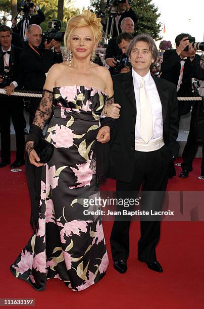 Sandra Milo & Nino d' Angelo during 2003 Cannes Film Festival - "Il Cuore Altrove" Premiere at Palais des Festivals in Cannes, France.