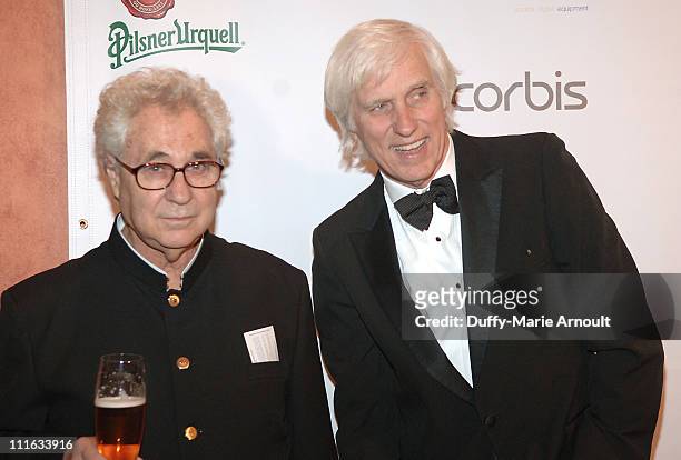 Elliott Erwitt and Douglas Kirkland during 4th Annual Lucie Awards at American Airlines Theatre in New York City, New York, United States.