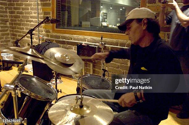 Scott Asheton of the Stooges during Iggy Pop and The Stooges in the Recording Studio - October 17th, 2006 at Electrical Audio in Chicago, Illinois,...