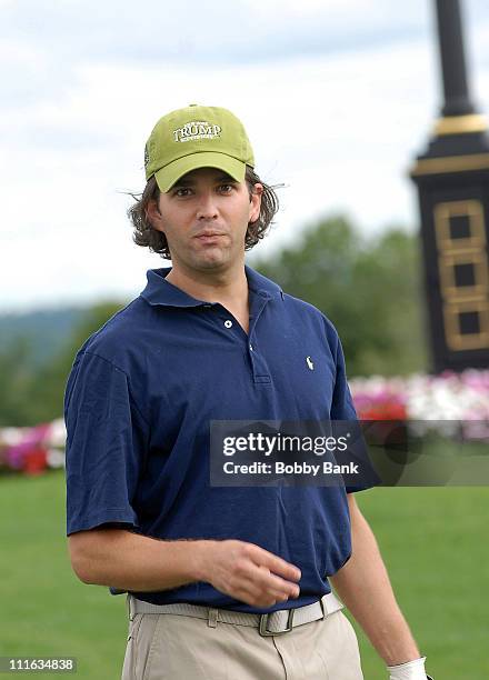 Donald Trump Jr. Attends the 2008 Eric Trump Foundation Golf Outing at the Trump National Golf Club on September 16, 2008 in Westchester, New York.