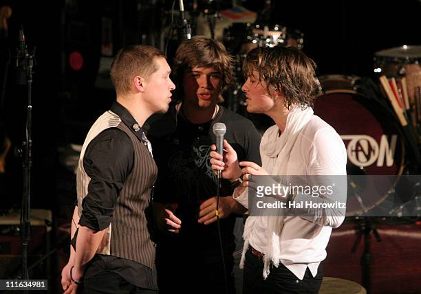 Isaac Hanson, Zac Hanson and Taylor Hanson during Hanson in Concert with Special Guest Andrew WK at The Supper Club in New York City - March 6, 2007...
