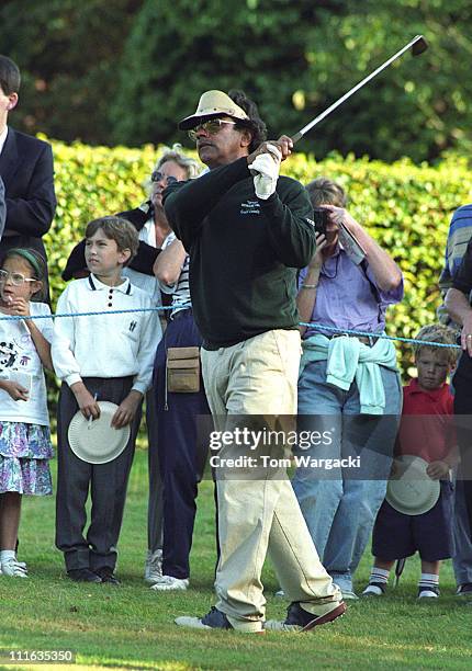 Johnny Mathis during Johnny Mathis at Howard Keel NSPCC Golf Classic in 1991 at Mere Golf Club in Knutsford, Great Britain.