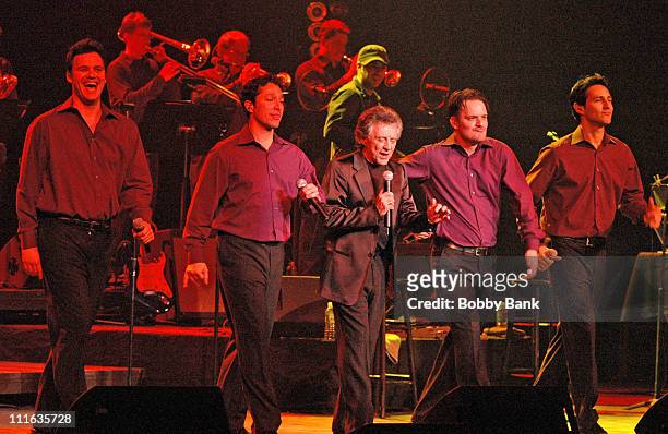 Frankie Valli and The Four Seasons during Frankie Valli in Concert at the State Theatre in New Brunswick - March 7, 2007 at State Theatre in New...