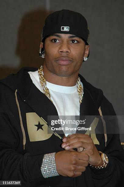 Nelly during Nelly Announces His New Line of Clothing at Magic Marketplace 2006 at Las Vegas Convention Center in Las Vegas, Nevada, United States.