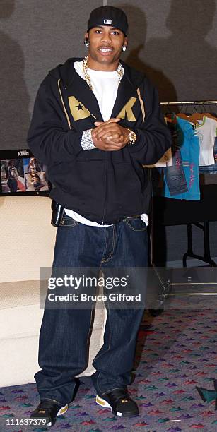 Nelly during Nelly Announces His New Line of Clothing at Magic Marketplace 2006 at Las Vegas Convention Center in Las Vegas, Nevada, United States.