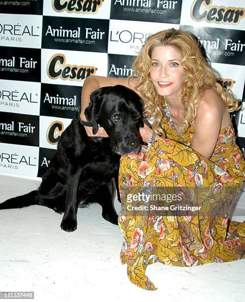 Betsey and Candace Bushnell during Animal Fair Magazine's 6th Annual "PAWS FOR STYLE" Benefit for the Humane Society Of New York at EXIT in New York...