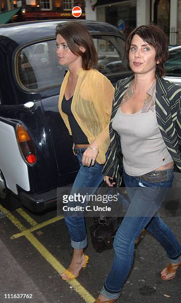 Holly Davidson and Sadie Frost during Doctor Joshi's "Holistic Detox" Book Launch at Arts Club in London, Great Britain.