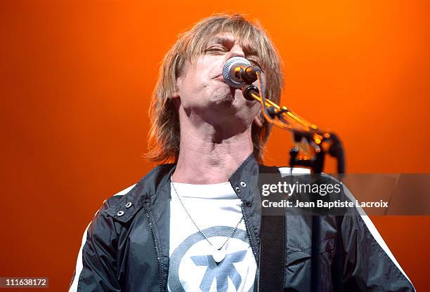 Jean Louis Aubert during 2003 Solidays Festival - Jean Louis Aubert Concert at Hippodrome de longchamp in Paris, France.