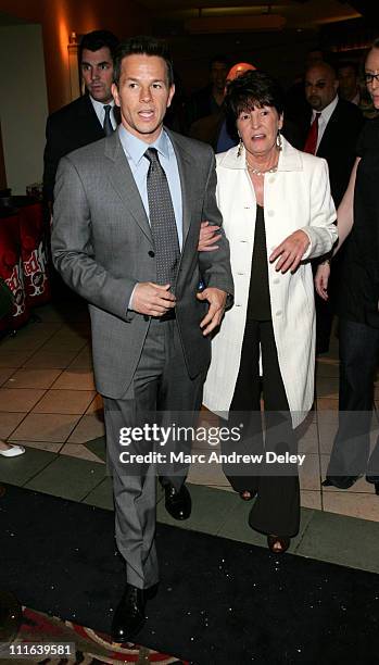 Mark Wahlberg and his mother, Alma Wahlberg during "Shooter" Boston Premiere - Arrivals at Loews Theatre Boston Common in Boston, Massachusetts,...