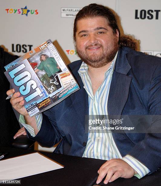 Jorge Garcia during Todd McFarlane and Jorge Garcia of TV's "Lost" Launch "Lost" Action Figures - November 6, 2006 at Toys 'R Us - Times Square in...