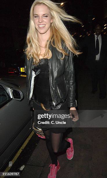 Alexandra Aitken during "Guys and Dolls" Press Night - After Party at Wardour Street in London, Great Britain.