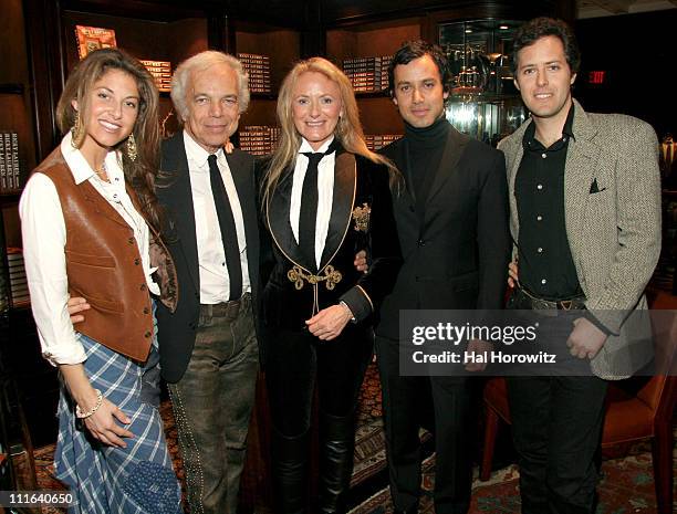 Dylan Lauren, Ralph Lauren, Ricky Lauren, Andrew Lauren and David Lauren