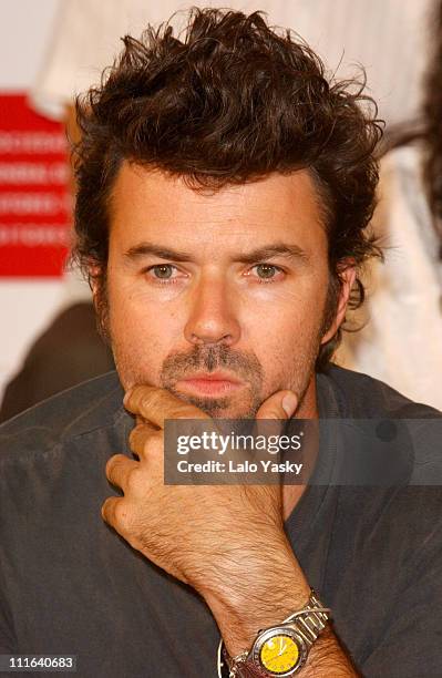Pau DonZs of Pop band "Jarabe de Palo" during Spanish Latin Grammys Nominated Press Conference - Madrid in Madrid, Spain.