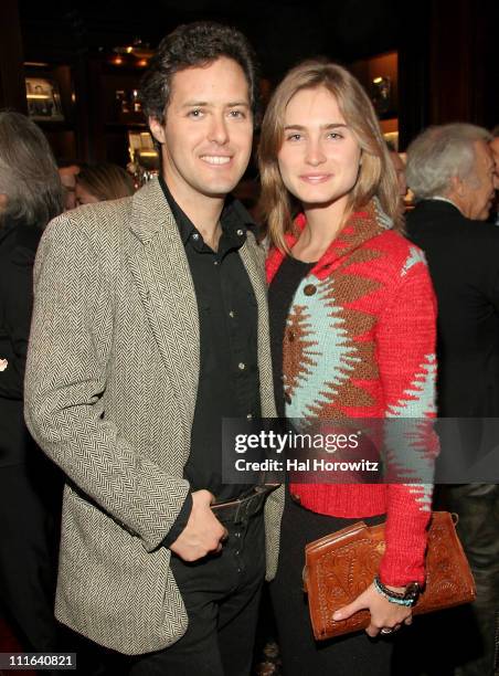 David Lauren and Lauren Bush during Cocktail Reception to Celebrate Ricky Lauren's Book "Ricky Lauren: Cuisine, Lifestyle, and Legend of the Double...