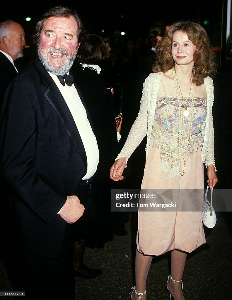 Sarah Miles and Robert Bolt at film premiere of The Mission