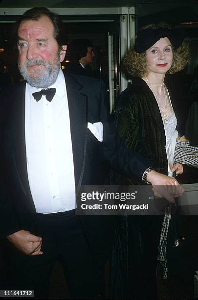 Sarah Miles and Robert Bolt at The BAFTA Awards during Sarah Miles and Robert Bolt at The BAFTA Awards 1989 in London, Great Britain.