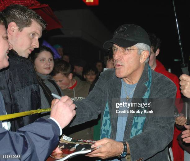 Frank Vincent and fans outside Holsten's Old Fashion Ice Cream Parlor