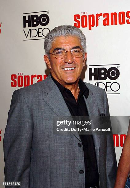 Frank Vincent during "The Sopranos: The Complete 5th Season" DVD Release Party Hosted by HBO Video at English is Italian in New York City, New York,...
