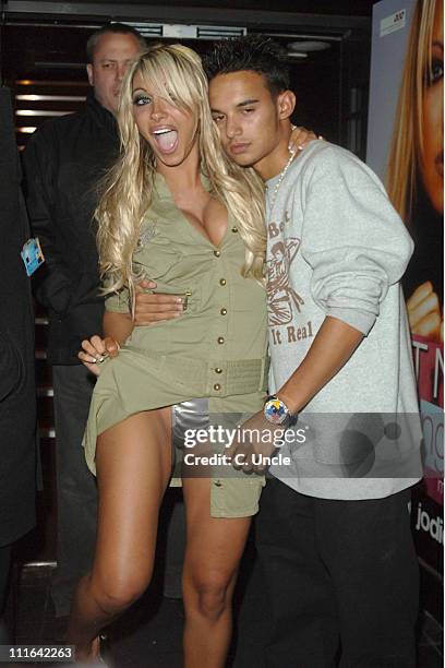 Kenzie and Jodie Marsh during Jodie Marsh "Keeping It Real" Book Launch Party at The Penthouse, Leicester Square in London, Great Britain.