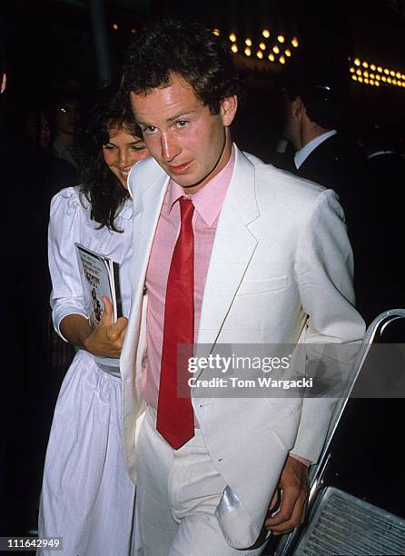 London June 14th 1983. John McEnroe and Stella Hall at the world premiere of James Bond film "Octopussy"