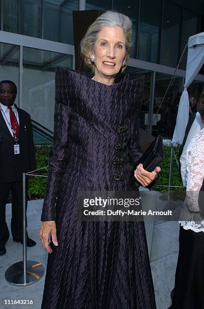 Nancy Kissinger during The 37th Annual Party in the Garden - Honoring David Rockefeller's 90th Birthday at The Abbey Aldrich Rockefeller Sculpture...