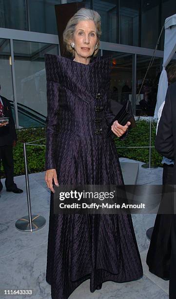 Nancy Kissinger during The 37th Annual Party in the Garden - Honoring David Rockefeller's 90th Birthday at The Abbey Aldrich Rockefeller Sculpture...