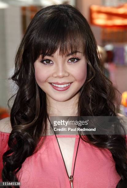 Actress Anna Maria Perez de Tagle attends the Lollipop Theater Network's Inaugural Game Day at Nickelodeon Animation Studios on May 3, 2009 in...