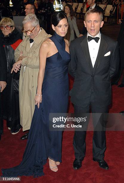 Satsuki Mitchell and Daniel Craig during "Casino Royale" World Premiere - Red Carpet at Odeon Leicester Square in London, Great Britain.