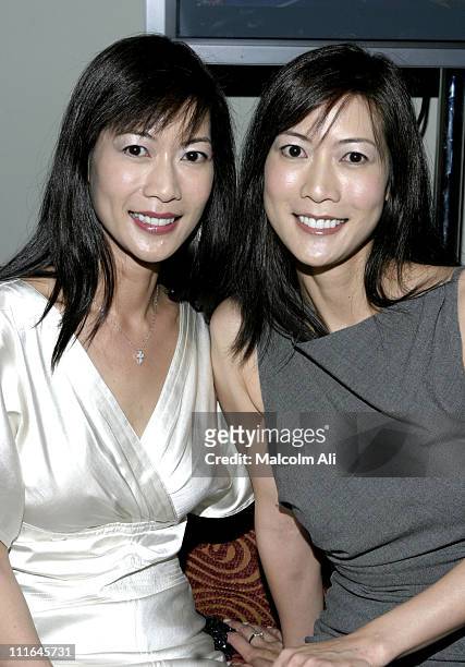 Ada Tai and Arlene Tai during Scene It? Hollywood Challenge at Hollywood History Museum in Hollywood, California, United States.