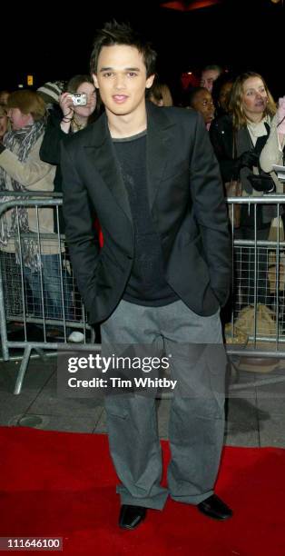 Gareth Gates during 2003 National Music Awards at Hammersmith Apollo in London, Great Britain.