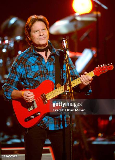 Musician John Fogerty performs onstage during ACM Presents: Girls' Night Out: Superstar Women of Country concert held at the MGM Grand Garden Arena...