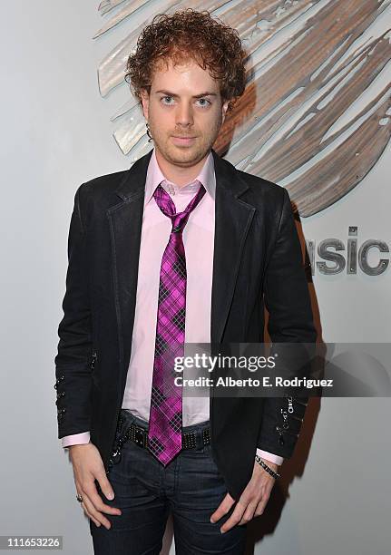 Singer Scott MacIntyre attends An Intimate Evening With David Foster and His Music hosted by peer on April 4, 2011 in Burbank, California.