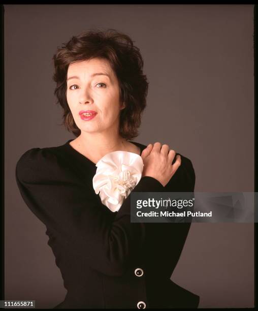 English former model and showgirl, Christine Keeler, London, February 1989.