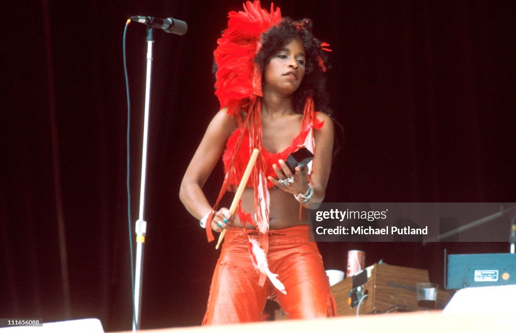 Chakacon Rufus And Chaka Khan perform on stage at Midsummer Music, Wembley ...