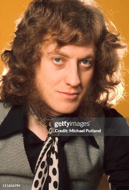 Noddy Holder of Slade, portrait, London, 1973.