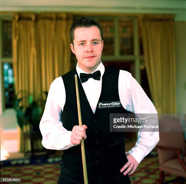 Snooker player John Higgins, portrait, UK, September 1999.