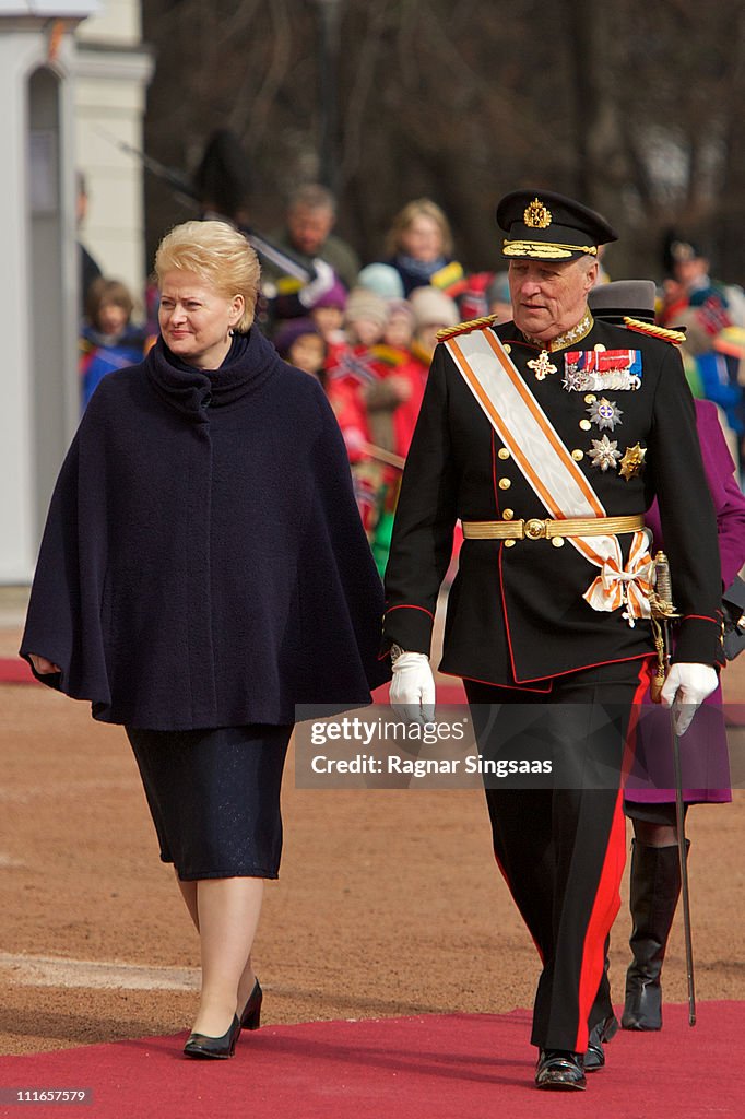 Norwegian Royals Host State Visit From Lithuania - Day 1