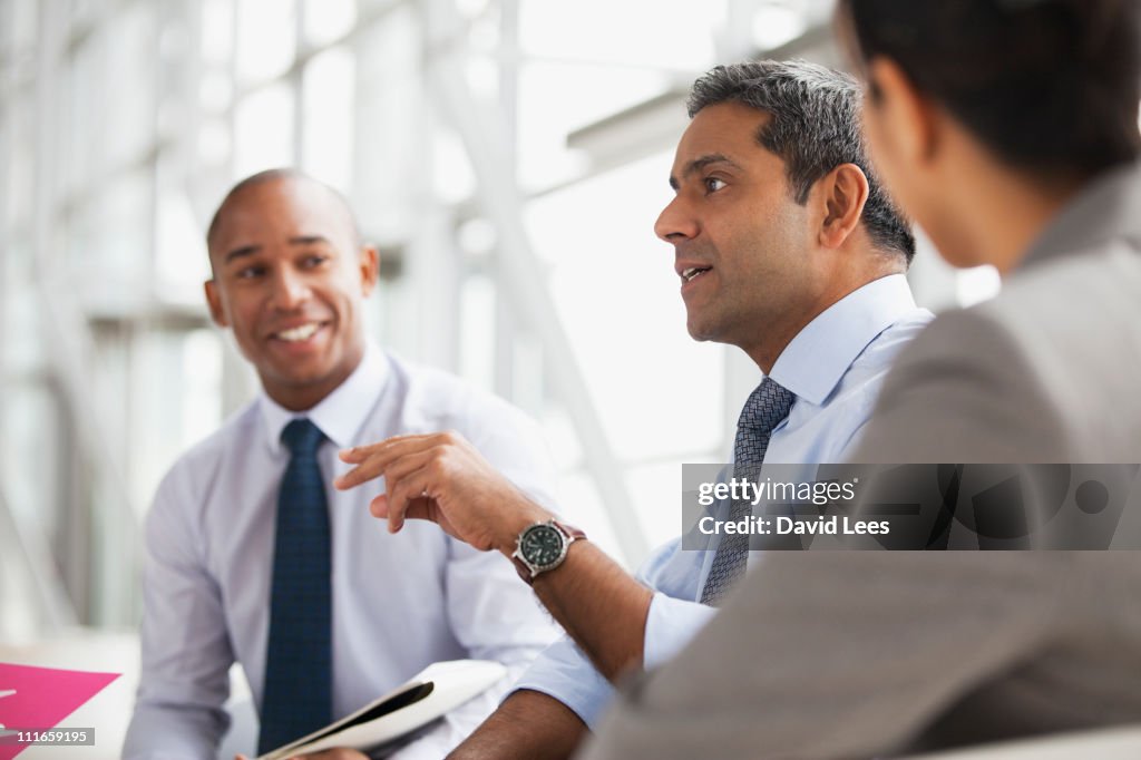 Businessmen in meeting