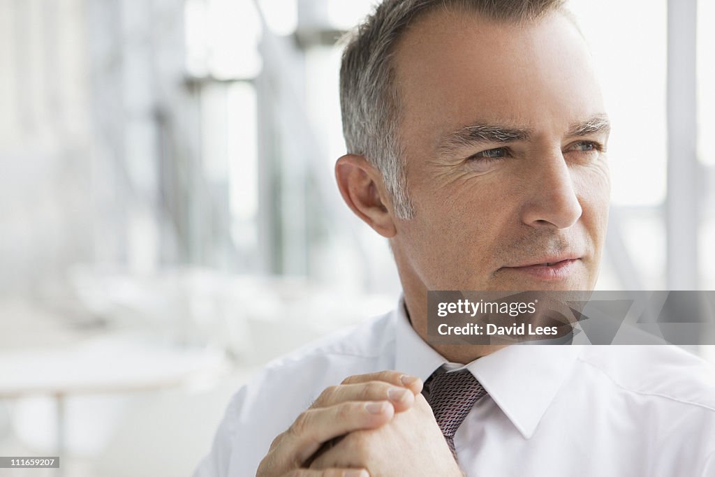 Portrait of businessman, close up