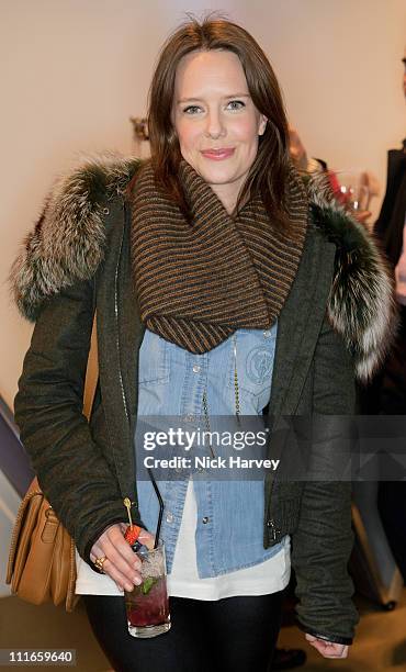 Arabella Musgrave attends the launch of Oxygen Boutique's pop-up shop at Oxygen Boutique on February 8, 2011 in London, England.