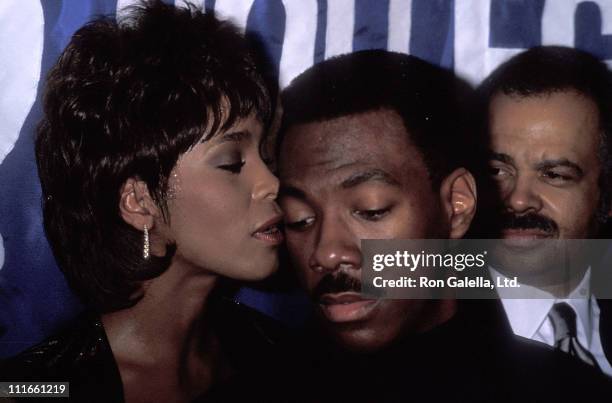 Singer Whitney Houston and comedian/actor Eddie Murphy attend the United Negro College Fund's 10th Annual "Lou Rawls Parade of Stars" Telethon...